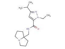 1-ethyl-3-isopropyl-N-(tetrahydro-1H-pyrrolizin-7a(5H)-ylmethyl)-1H-pyrazole-5-carboxamide