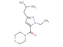 4-[(1-ethyl-3-isobutyl-1H-pyrazol-5-yl)carbonyl]thiomorpholine