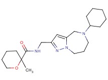 N-[(5-cyclohexyl-5,6,7,8-tetrahydro-4H-pyrazolo[1,5-a][1,4]diazepin-2-yl)methyl]-2-methyltetrahydro-2H-pyran-2-carboxamide