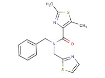 N-benzyl-2,5-dimethyl-N-(1,3-thiazol-2-ylmethyl)-1,3-thiazole-4-carboxamide