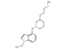 1-ethyl-4-{[3-(3-methoxypropyl)-1-piperidinyl]methyl}-1H-indole
