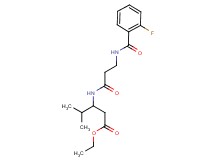 ethyl 3-({3-[(2-fluorobenzoyl)amino]propanoyl}amino)-4-methylpentanoate