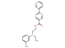 N-{2-[ethyl(3-methylphenyl)amino]ethyl}-2-(3-pyridinyl)-5-pyrimidinecarboxamide