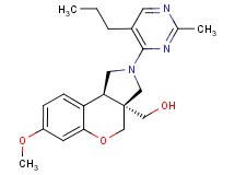 [(3aS*,9bS*)-7-methoxy-2-(2-methyl-5-propylpyrimidin-4-yl)-1,2,3,9b-tetrahydrochromeno[3,4-c]pyrrol-3a(4H)-yl]methanol