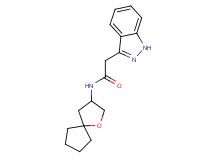 2-(1H-indazol-3-yl)-N-1-oxaspiro[4.4]non-3-ylacetamide