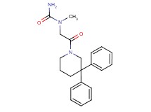 N-[2-(3,3-diphenylpiperidin-1-yl)-2-oxoethyl]-N-methylurea