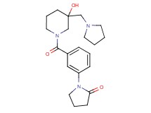 1-(3-{[3-hydroxy-3-(pyrrolidin-1-ylmethyl)piperidin-1-yl]carbonyl}phenyl)pyrrolidin-2-one
