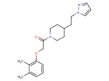 1-[(2,3-dimethylphenoxy)acetyl]-4-[2-(1H-pyrazol-1-yl)ethyl]piperidine
