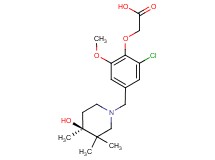 (2-chloro-4-{[(4S*)-4-hydroxy-3,3,4-trimethylpiperidin-1-yl]methyl}-6-methoxyphenoxy)acetic acid