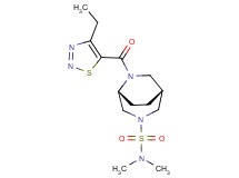 (1R*,5R*)-6-[(4-ethyl-1,2,3-thiadiazol-5-yl)carbonyl]-N,N-dimethyl-3,6-diazabicyclo[3.2.2]nonane-3-sulfonamide