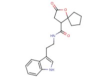 N-[2-(1H-indol-3-yl)ethyl]-2-oxo-1-oxaspiro[4.4]nonane-4-carboxamide