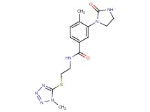 4-methyl-N-{2-[(1-methyl-1H-tetrazol-5-yl)thio]ethyl}-3-(2-oxo-1-imidazolidinyl)benzamide