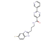 N-[3-(5-fluoro-1H-benzimidazol-2-yl)propyl]-2-(3-pyridinyl)-5-pyrimidinecarboxamide