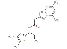 N-[1-(4,5-dimethyl-1,3-thiazol-2-yl)propyl]-2-(5,7-dimethyl[1,2,4]triazolo[1,5-a]pyrimidin-2-yl)acetamide