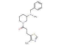 N-benzyl-N-methyl-1-[3-(4-methyl-1,3-thiazol-5-yl)propanoyl]-3-piperidinamine