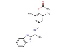 4-({[1-(1H-benzimidazol-2-yl)ethyl]amino}methyl)-2,6-dimethylphenyl acetate