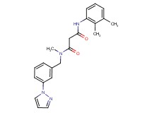 N'-(2,3-dimethylphenyl)-N-methyl-N-[3-(1H-pyrazol-1-yl)benzyl]malonamide