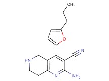 2-amino-4-(5-propyl-2-furyl)-5,6,7,8-tetrahydro-1,6-naphthyridine-3-carbonitrile