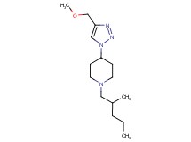 4-[4-(methoxymethyl)-1H-1,2,3-triazol-1-yl]-1-(2-methylpentyl)piperidine