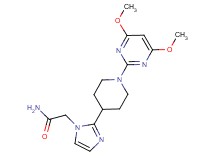 2-{2-[1-(4,6-dimethoxy-2-pyrimidinyl)-4-piperidinyl]-1H-imidazol-1-yl}acetamide