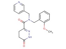 N-(2-methoxybenzyl)-6-oxo-N-(pyridin-3-ylmethyl)-1,4,5,6-tetrahydropyridazine-3-carboxamide