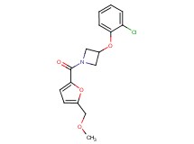 3-(2-chlorophenoxy)-1-[5-(methoxymethyl)-2-furoyl]azetidine