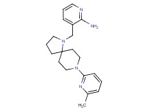 3-{[8-(6-methyl-2-pyridinyl)-1,8-diazaspiro[4.5]dec-1-yl]methyl}-2-pyridinamine