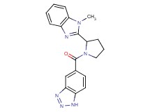 5-{[2-(1-methyl-1H-benzimidazol-2-yl)-1-pyrrolidinyl]carbonyl}-1H-1,2,3-benzotriazole