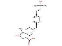 8-[4-(3-hydroxy-3-methylbutyl)benzyl]-1-methyl-2-oxo-1,8-diazaspiro[4.5]decane-4-carboxylic acid