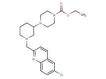 ethyl 4-{1-[(6-chloro-2-quinolinyl)methyl]-3-piperidinyl}-1-piperazinecarboxylate