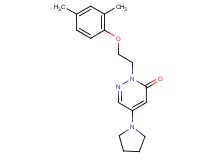 2-[2-(2,4-dimethylphenoxy)ethyl]-5-(1-pyrrolidinyl)-3(2H)-pyridazinone