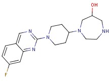 1-[1-(7-fluoro-2-quinazolinyl)-4-piperidinyl]-1,4-diazepan-6-ol dihydrochloride