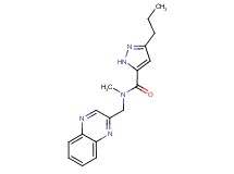 N-methyl-3-propyl-N-(2-quinoxalinylmethyl)-1H-pyrazole-5-carboxamide