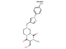 (3S,9aR)-3-(hydroxymethyl)-2-methyl-8-{[1-(4-methylphenyl)-1H-pyrazol-4-yl]methyl}tetrahydro-2H-pyrazino[1,2-a]pyrazine-1,4(3H,6H)-dione