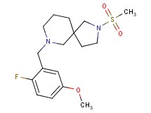 7-(2-fluoro-5-methoxybenzyl)-2-(methylsulfonyl)-2,7-diazaspiro[4.5]decane