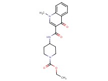 ethyl 4-{[(1-methyl-4-oxo-1,4-dihydroquinolin-3-yl)carbonyl]amino}piperidine-1-carboxylate
