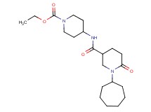 ethyl 4-{[(1-cycloheptyl-6-oxo-3-piperidinyl)carbonyl]amino}-1-piperidinecarboxylate