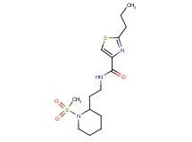 N-{2-[1-(methylsulfonyl)-2-piperidinyl]ethyl}-2-propyl-1,3-thiazole-4-carboxamide