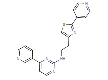 4-(3-pyridinyl)-N-{2-[2-(4-pyridinyl)-1,3-thiazol-4-yl]ethyl}-2-pyrimidinamine