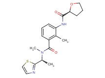 N-[2-methyl-3-({methyl[1-(1,3-thiazol-2-yl)ethyl]amino}carbonyl)phenyl]tetrahydro-2-furancarboxamide