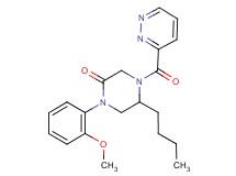 5-butyl-1-(2-methoxyphenyl)-4-(3-pyridazinylcarbonyl)-2-piperazinone