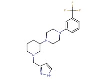 1-[1-(1H-pyrazol-3-ylmethyl)-3-piperidinyl]-4-[3-(trifluoromethyl)phenyl]piperazine