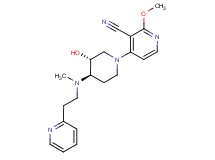 4-((3R*,4R*)-3-hydroxy-4-{methyl[2-(2-pyridinyl)ethyl]amino}-1-piperidinyl)-2-methoxynicotinonitrile