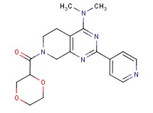 7-(1,4-dioxan-2-ylcarbonyl)-N,N-dimethyl-2-(4-pyridinyl)-5,6,7,8-tetrahydropyrido[3,4-d]pyrimidin-4-amine