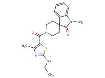 1'-{[2-(ethylamino)-4-methyl-1,3-thiazol-5-yl]carbonyl}-1-methylspiro[indole-3,4'-piperidin]-2(1H)-one