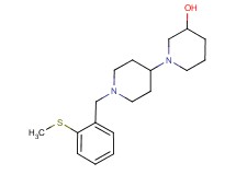 1'-[2-(methylthio)benzyl]-1,4'-bipiperidin-3-ol