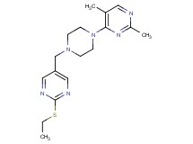 4-(4-{[2-(ethylthio)pyrimidin-5-yl]methyl}piperazin-1-yl)-2,5-dimethylpyrimidine