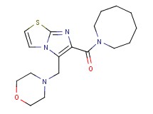 6-(azocan-1-ylcarbonyl)-5-(morpholin-4-ylmethyl)imidazo[2,1-b][1,3]thiazole