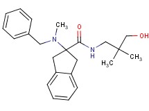 2-[benzyl(methyl)amino]-N-(3-hydroxy-2,2-dimethylpropyl)-2-indanecarboxamide