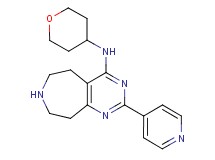 2-pyridin-4-yl-N-(tetrahydro-2H-pyran-4-yl)-6,7,8,9-tetrahydro-5H-pyrimido[4,5-d]azepin-4-amine